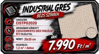 Industrial Gres 20x20 csúszásmentes gres ipari padlólap