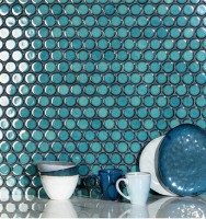 Intermatex Round Teal 30,4x26,3 mozaik