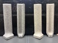 Industrial Gres hajlított lábazat 10x20 cm melléültethető BÉZS színben