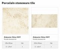 Domino Alabaster Shine 59,8x119,8 termékcsalád