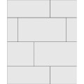 Matt fehér 30x60 csempe
