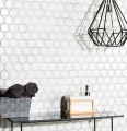 Intermatex Round White 30,4x26,3 mozaik